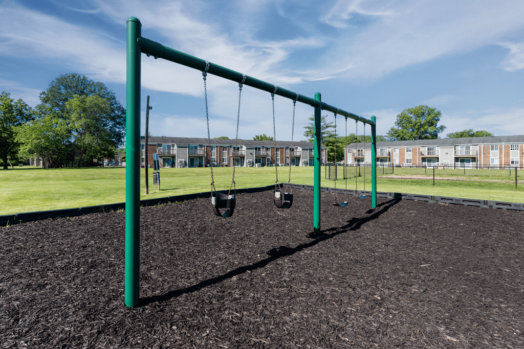 an empty swing set  at Pickwick Farms Apartments, Indiana, 46260