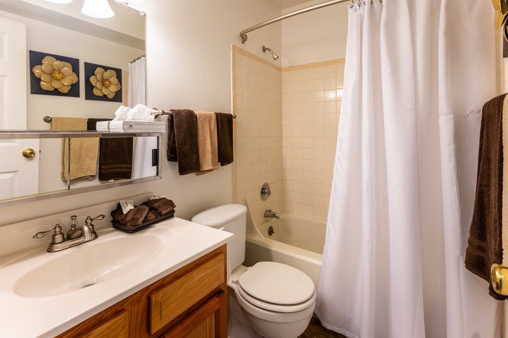 Modern Bathroom at Pickwick Farms Apartments, Indianapolis, Indiana