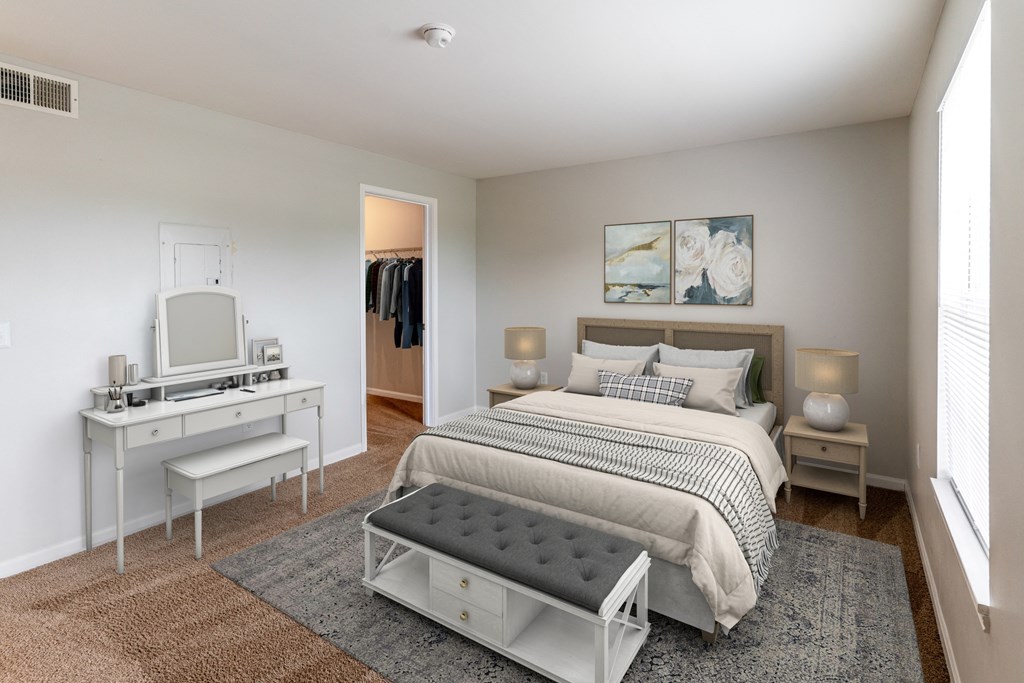 Spacious Bedroom at Walnut Creek Apartments, Indiana, 46902