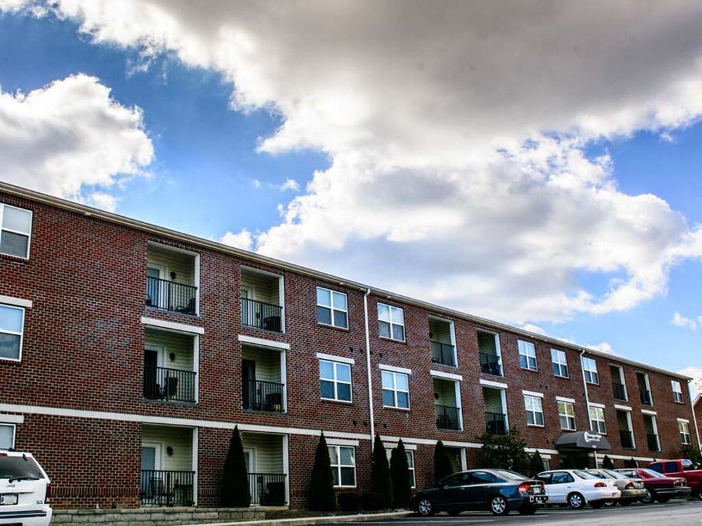 Large Apartment building with controlled access at HUB of New Albany, Indiana