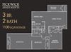 3 BR, 2 Bath Floor Plan 3D View at Pickwick Farms Apartments, Indiana 3 BR, 2 Bath Floor Plan 3D View at Pickwick Farms Apartments, Indiana