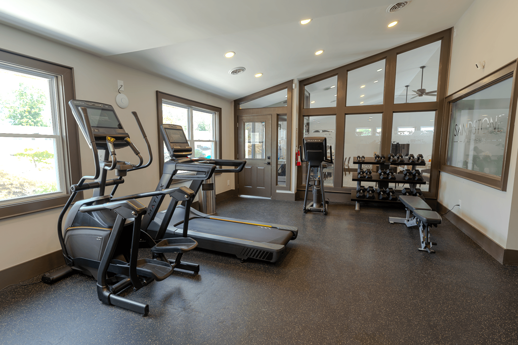 Cardio Equipment's at The Court at Sandstone Apartments, Greenwood, 46142