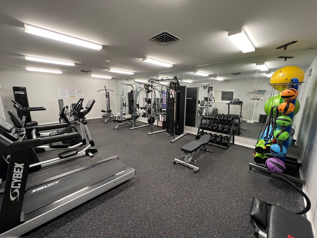 Fitness Center With Modern Equipment at Walnut Creek Apartments, Indiana