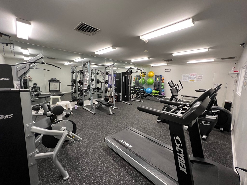 Fitness Center With Updated Equipment at Walnut Creek Apartments, Indiana, 46902