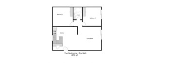 2 Bedroom 1 Bathroom