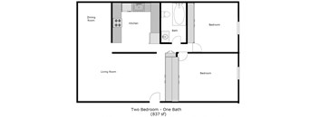 Gold Oaks Apartments 2 Bedroom 1 Bath