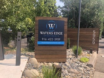 Waters Edge Apartment Monument Sign Waters Edge Apartment Monument Sign