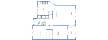 blueprint of a floor plan of a house