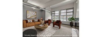 Virtually Staged Example of a 2 Bedroom 1.5 Bath unit at The Lofts at Elk Terminal