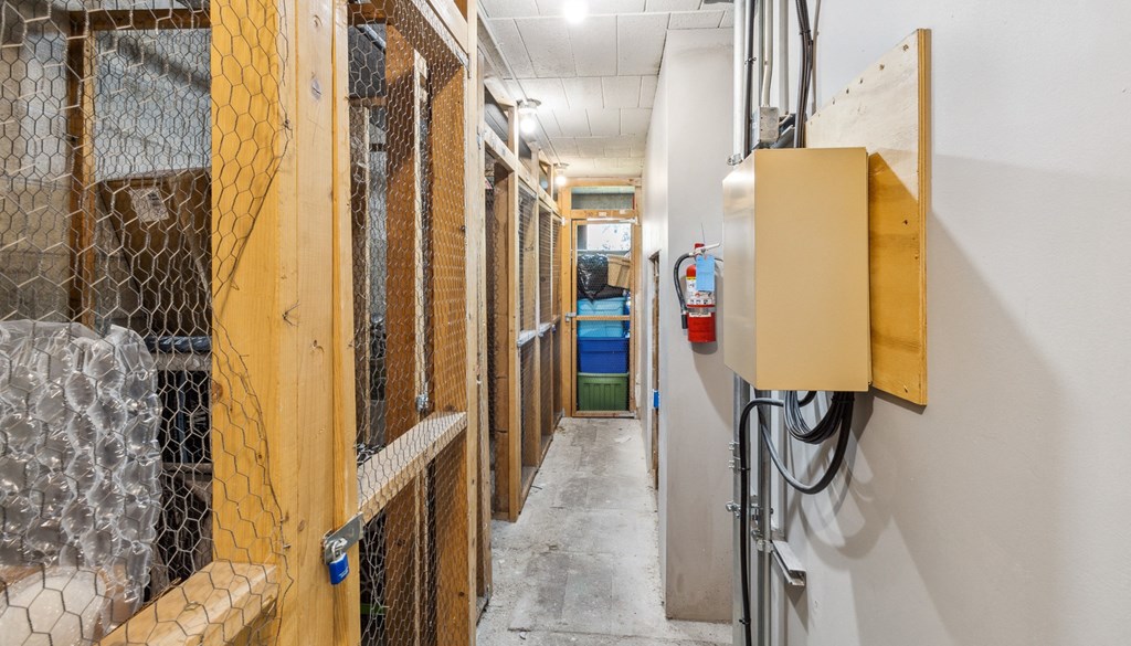 long hallway at Walnut Towers at Frick Park, Pittsburgh