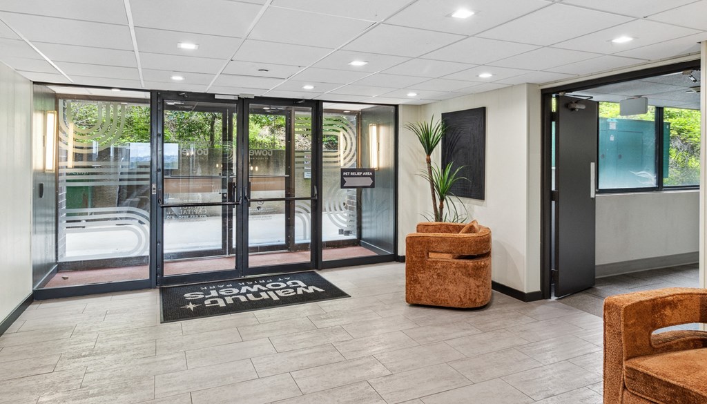 lobby at Walnut Towers at Frick Park, Pennsylvania 15217