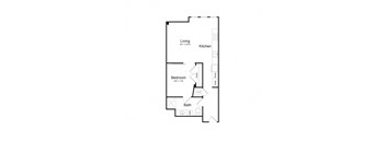 A1 Floor Plan at The Commonwealth Building, Pennsylvania