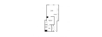 A2 Floor Plan at The Commonwealth Building, Pittsburgh, Pennsylvania