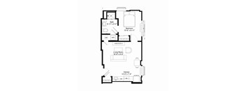 A5 Floor Plan at The Jones Tower at the Collective, Pittsburgh