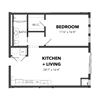 A5 1 Bed 1 Bath Floor Plan A5 1 Bed 1 Bath Floor Plan at Bakery Living, Shadyside, Pittsburgh