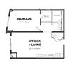 A6 1 Bed 1 Bath Floor Plan A6 1 Bed 1 Bath Floor Plan at Bakery Living, Pittsburgh, PA