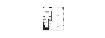 A7 Floor Plan at The Commonwealth Building, Pittsburgh, 15222