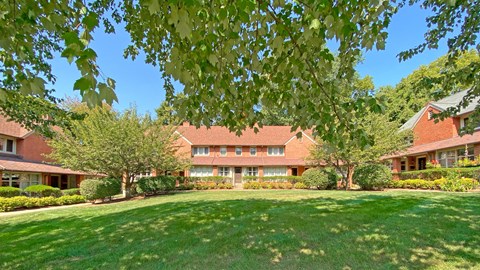 a large lawn in front of a house