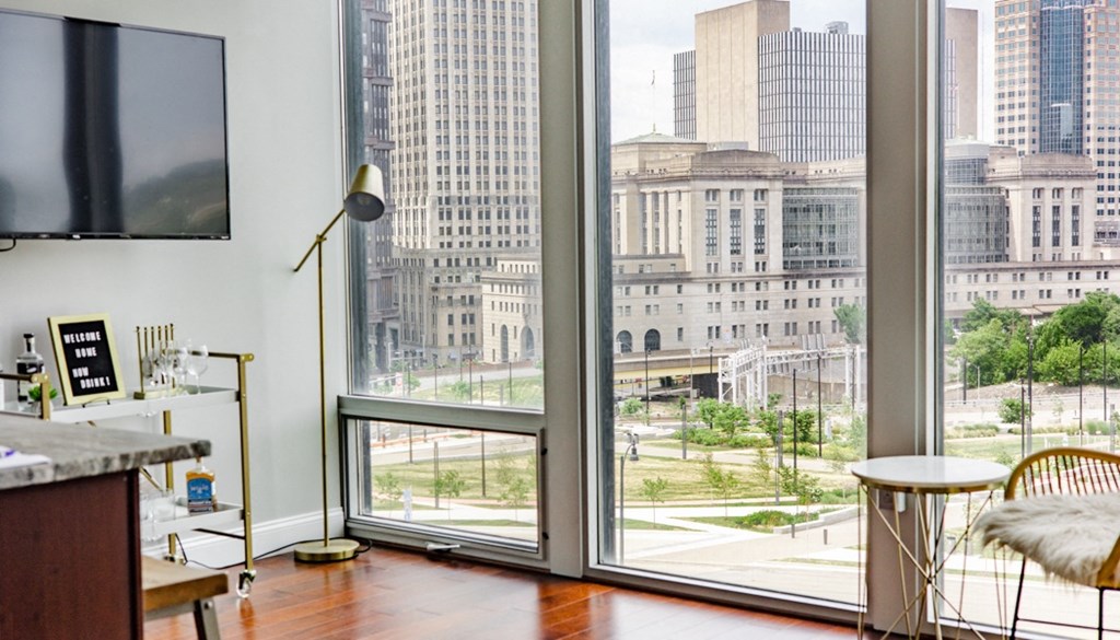 a room with a view at The Washington at Chatham, Pittsburgh