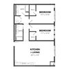 B6 2 Bed 2 Bath Floor Plan B6 2 Bed 2 Bath Floor Plan at Bakery Living, 15206