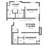 B7 2 Bed 2 Bath Floor Plan B7 2 Bed 2 Bath Floor Plan at Bakery Living, Shadyside, Pittsburgh
