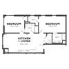 B9 2 Bed 2 Bath Floor Plan B9 2 Bed 2 Bath Floor Plan at Bakery Living, Pittsburgh, PA 15206