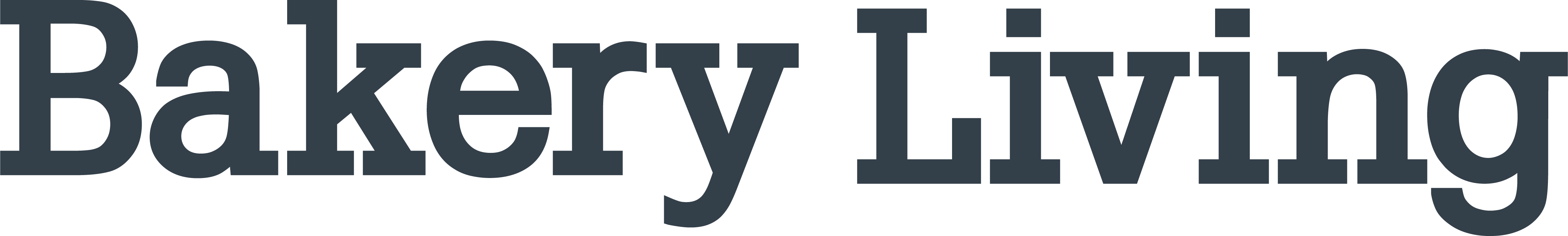 The image shows the words "Bakery Living" in large, bold letters.