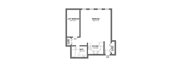 1 Bedroom 1 Bath Centre Lofts 608