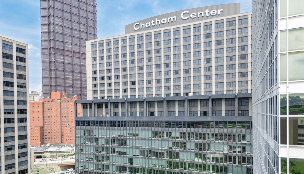 a view of the building at The Washington at Chatham, Pittsburgh, PA 15219
