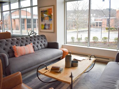 Bright Lobby, Hot Metal Flats apartments, Southside Pittsburgh, PA - Photo Gallery 4