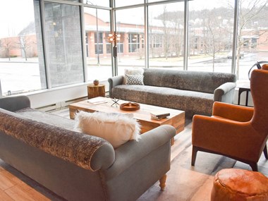 Lobby with Large Windows at Hot Metal Flats, Southside Flats Pittsburgh - Photo Gallery 5