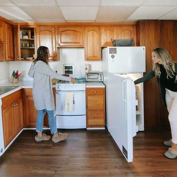 Refrigerator at University Commons Apartments, Oakland, Pittsburgh