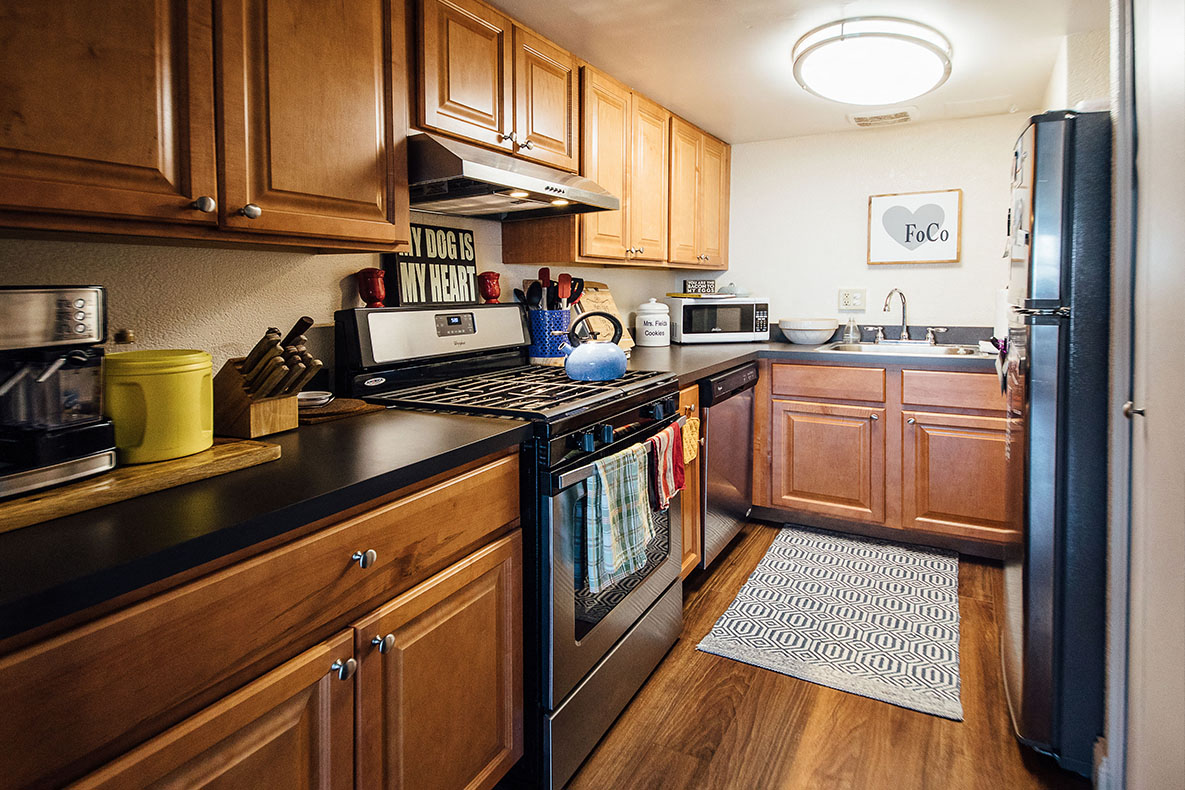 Well Organized Kitchen at Walnut Towers at Frick Park, Pittsburgh, Pennsylvania