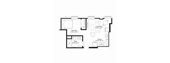 S1 Floor Plan at The Jones Tower at the Collective, Pennsylvania, 15203