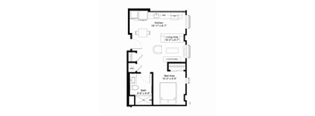 S2 Floor Plan at The Jones Tower at the Collective, Pittsburgh, PA 15203