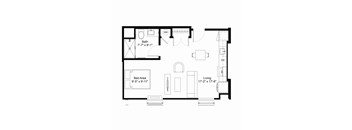 S3 Floor Plan at The Jones Tower at the Collective, Pittsburgh, PA