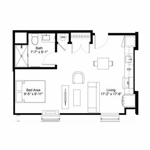 S3 Floor Plan at The Jones Tower at the Collective, Pittsburgh, PA