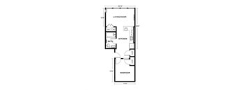 bedroom floor plan | luxury apartments in towson md | the southerly at The Washington at Chatham, Pittsburgh, PA