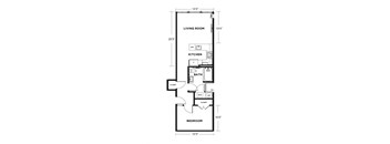 bedroom floor plan | luxury apartments in towson md | the southerly at The Washington at Chatham, Pittsburgh Pennsylvania