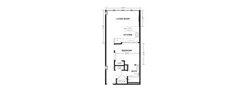 bedroom floor plan | apartments for rent in brookhaven ga | the mille brook at The Washington at Chatham, Pittsburgh
