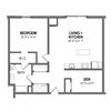 Floor Plan FloorPlans-Foundry-Bronze 1,018 Sq.Ft. The Foundry at 41st Apartments, Lawrenceville, Pittsburgh, PA