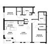 Hot Metal Flats B3-A floorplan, Hot Metal Flats apartments, Pittsburgh, PA