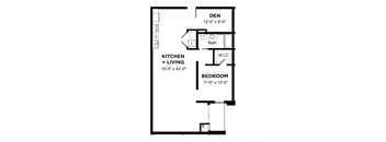 Walnut on Highland The Penn A1, Walnut on Highland in East Liberty Neighborhood of Pittsburgh