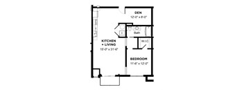 Walnut on Highland The Penn A2, Walnut on Highland in East Liberty Neighborhood of Pittsburgh