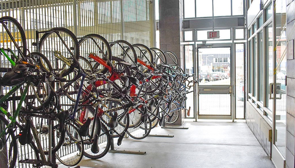 a room filled with lots of bikes sitting next to each other at Walnut on Highland, Pittsburgh, PA