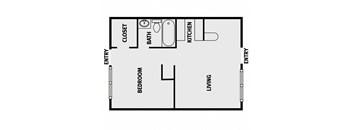 1 Bedroom 1 Batch 600 SF