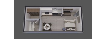 a top view of a model of a house
