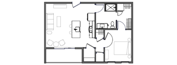 A4 - 1 Bed 1 Bath w/ Patio/Balcony