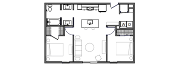 B1 - 2 Bed 1 Bath