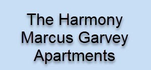 The Harmony Marcus Garvey Apartments is written on the image.
